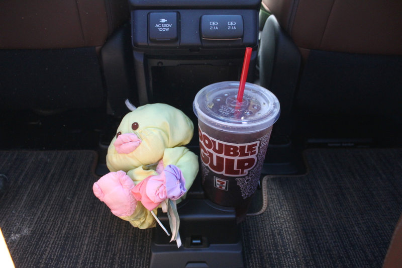 The best cupholders in the Ascent also double as stuffed animal storage, should you need it.